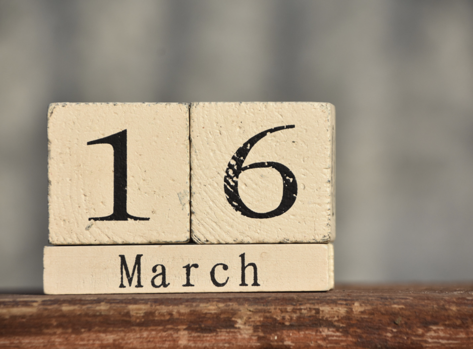 March 16